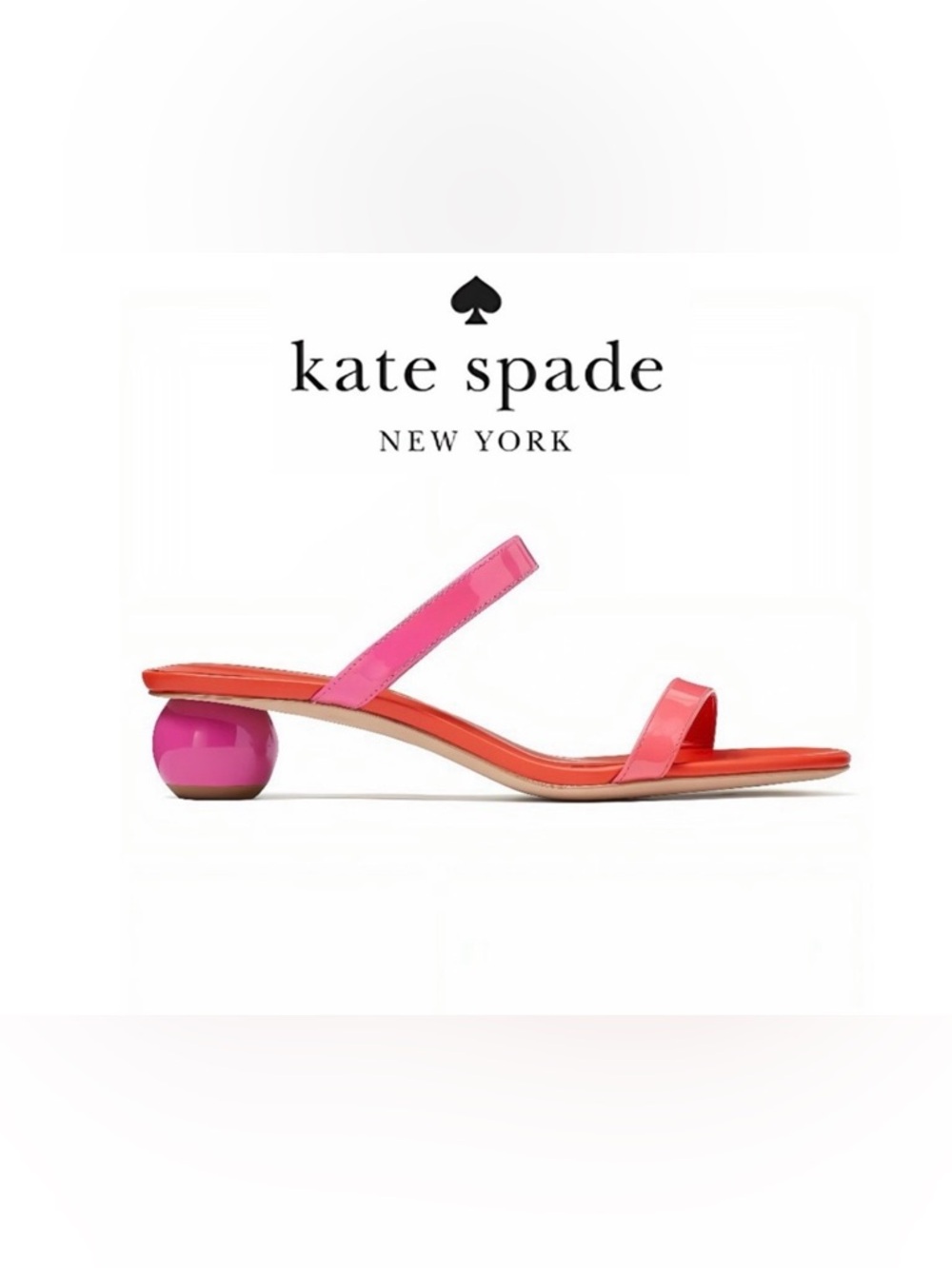 KATE SPADE Palm Springs Slide Sandals 9.5B EUC